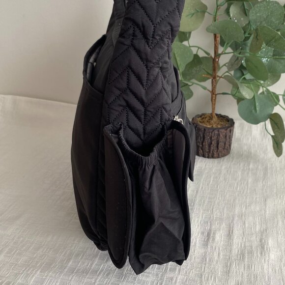 Lug Double Dutch Quilted Crossbody Tote Bag Black - Picture 3 of 16